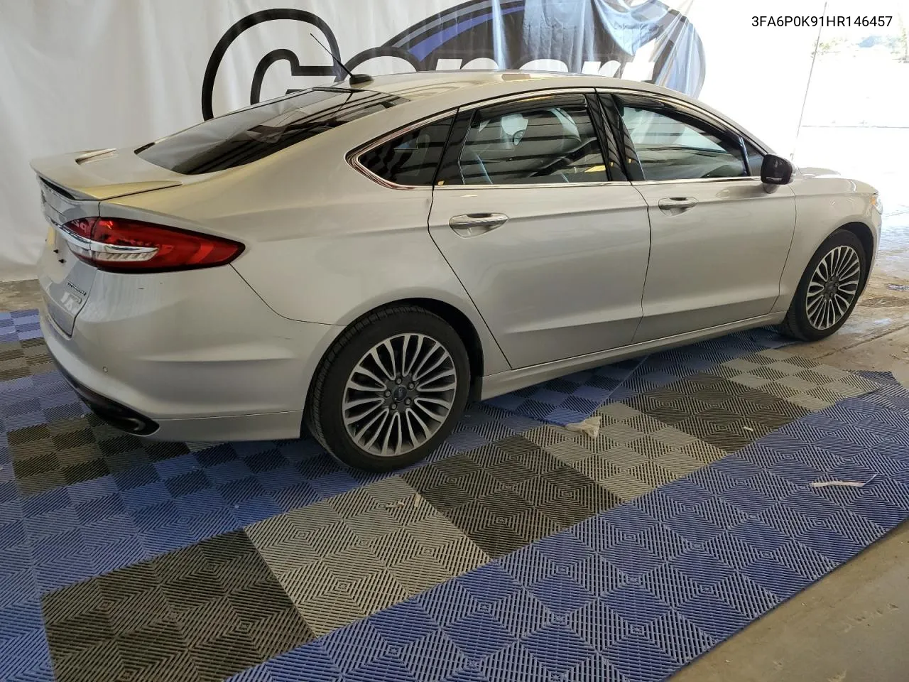 2017 Ford Fusion Titanium VIN: 3FA6P0K91HR146457 Lot: 75310524