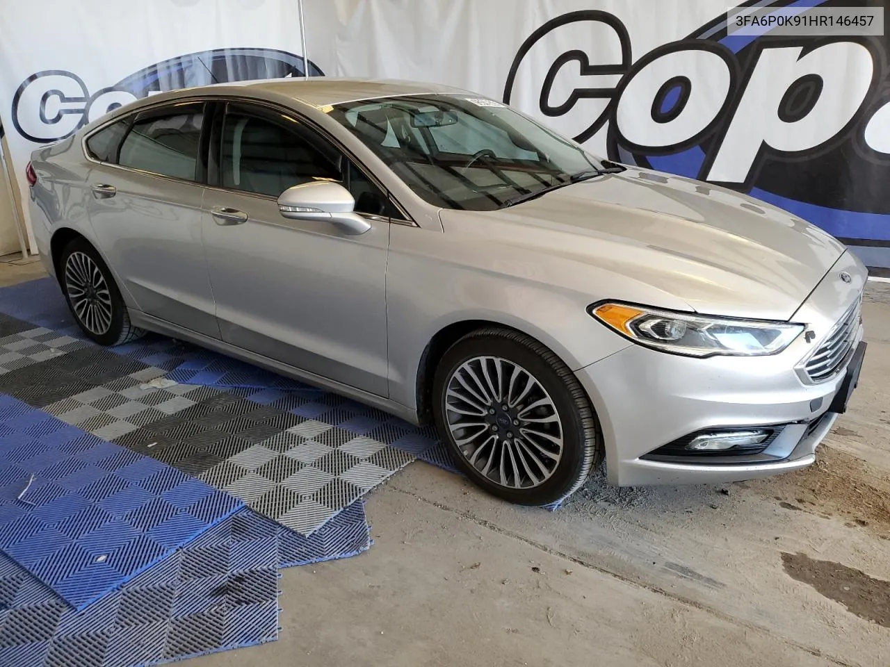 2017 Ford Fusion Titanium VIN: 3FA6P0K91HR146457 Lot: 75310524