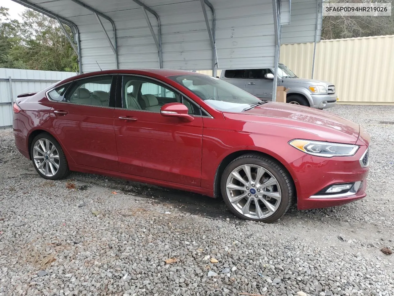 2017 Ford Fusion Titanium VIN: 3FA6P0D94HR219026 Lot: 75338754