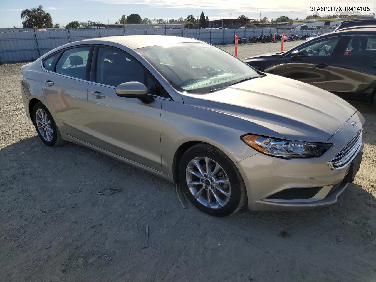 2017 Ford Fusion Se VIN: 3FA6P0H7XHR414105 Lot: 75767444