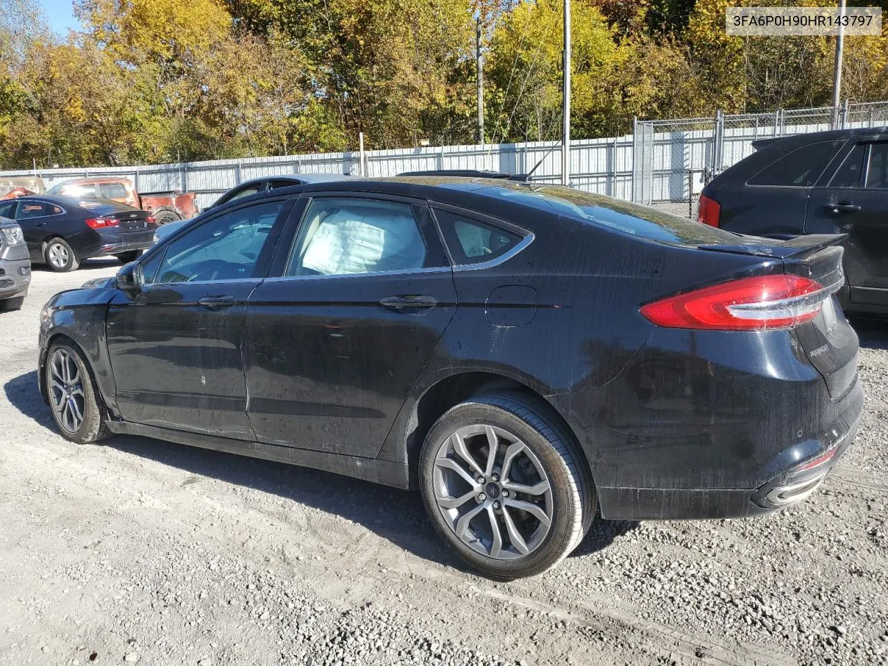 2017 Ford Fusion Se VIN: 3FA6P0H90HR143797 Lot: 76186164