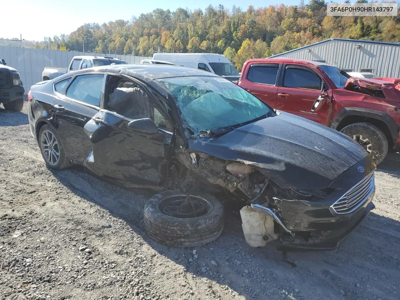 2017 Ford Fusion Se VIN: 3FA6P0H90HR143797 Lot: 76186164