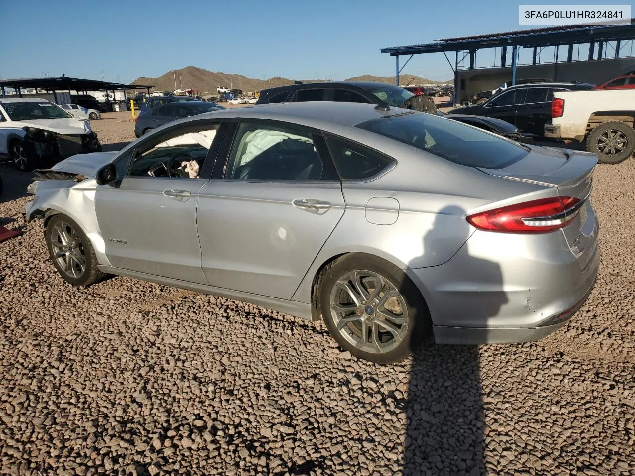 2017 Ford Fusion Se Hybrid VIN: 3FA6P0LU1HR324841 Lot: 76207264