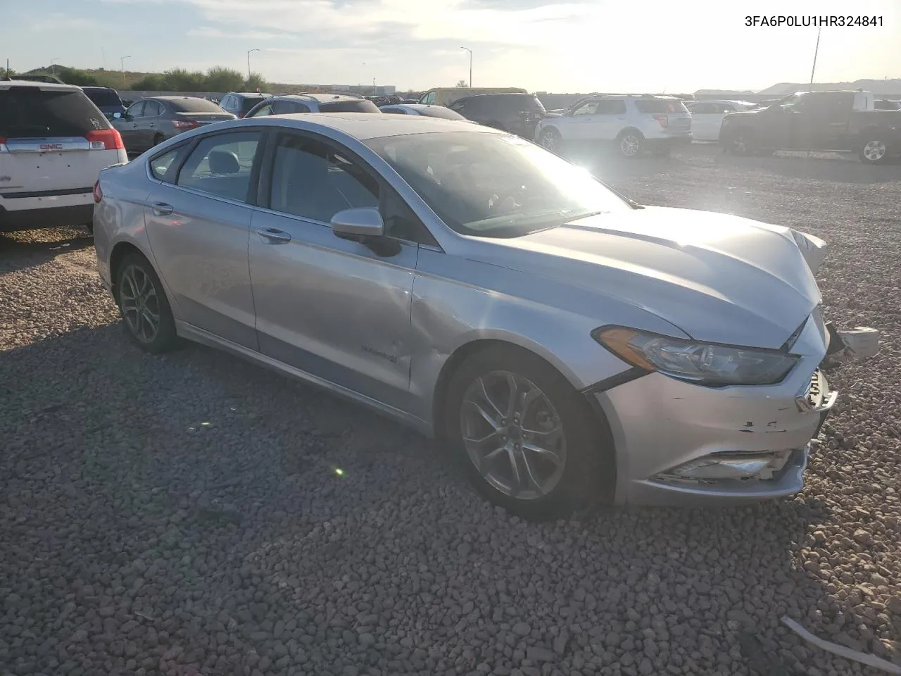 2017 Ford Fusion Se Hybrid VIN: 3FA6P0LU1HR324841 Lot: 76207264