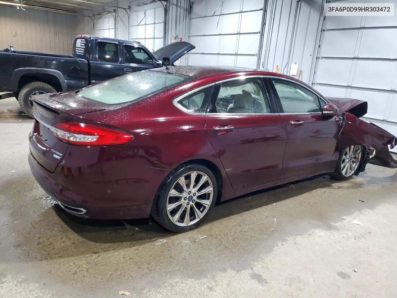 2017 Ford Fusion Titanium VIN: 3FA6P0D99HR303472 Lot: 76258664