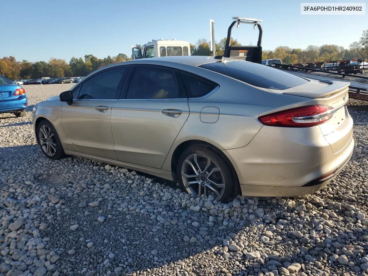 2017 Ford Fusion Se VIN: 3FA6P0HD1HR240902 Lot: 76540264