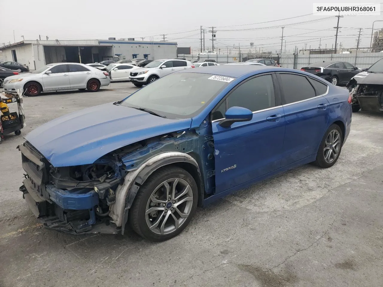 2017 Ford Fusion Se Hybrid VIN: 3FA6P0LU8HR368061 Lot: 76723904