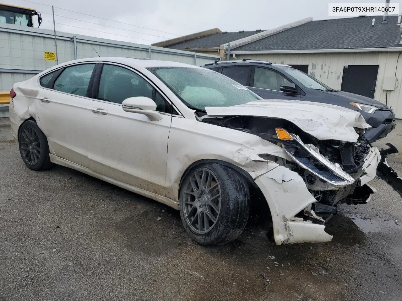 2017 Ford Fusion Se VIN: 3FA6P0T9XHR140607 Lot: 77015284