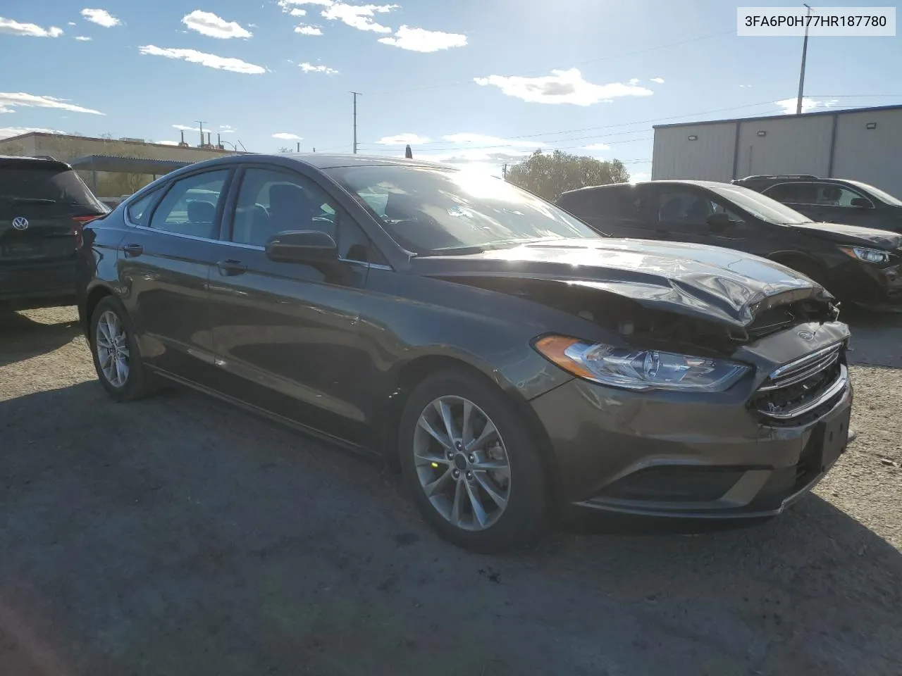 2017 Ford Fusion Se VIN: 3FA6P0H77HR187780 Lot: 77038044