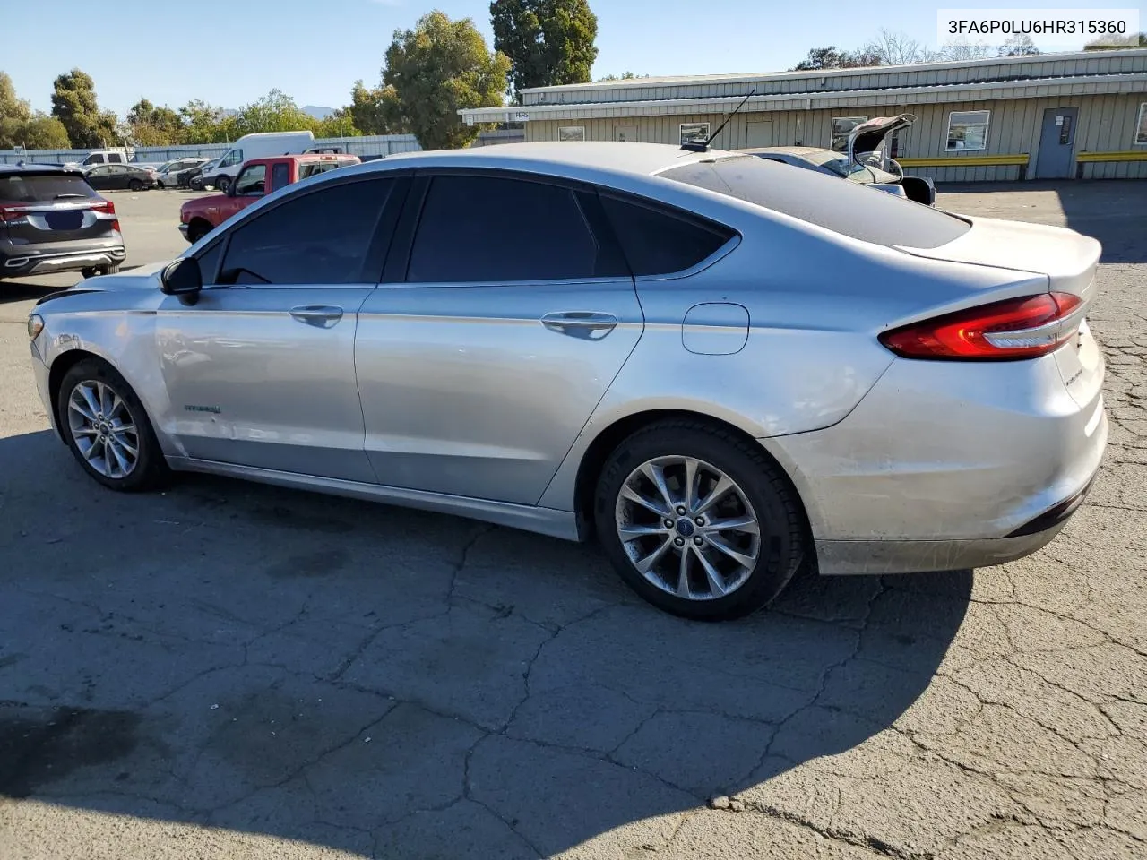 2017 Ford Fusion Se Hybrid VIN: 3FA6P0LU6HR315360 Lot: 77150734