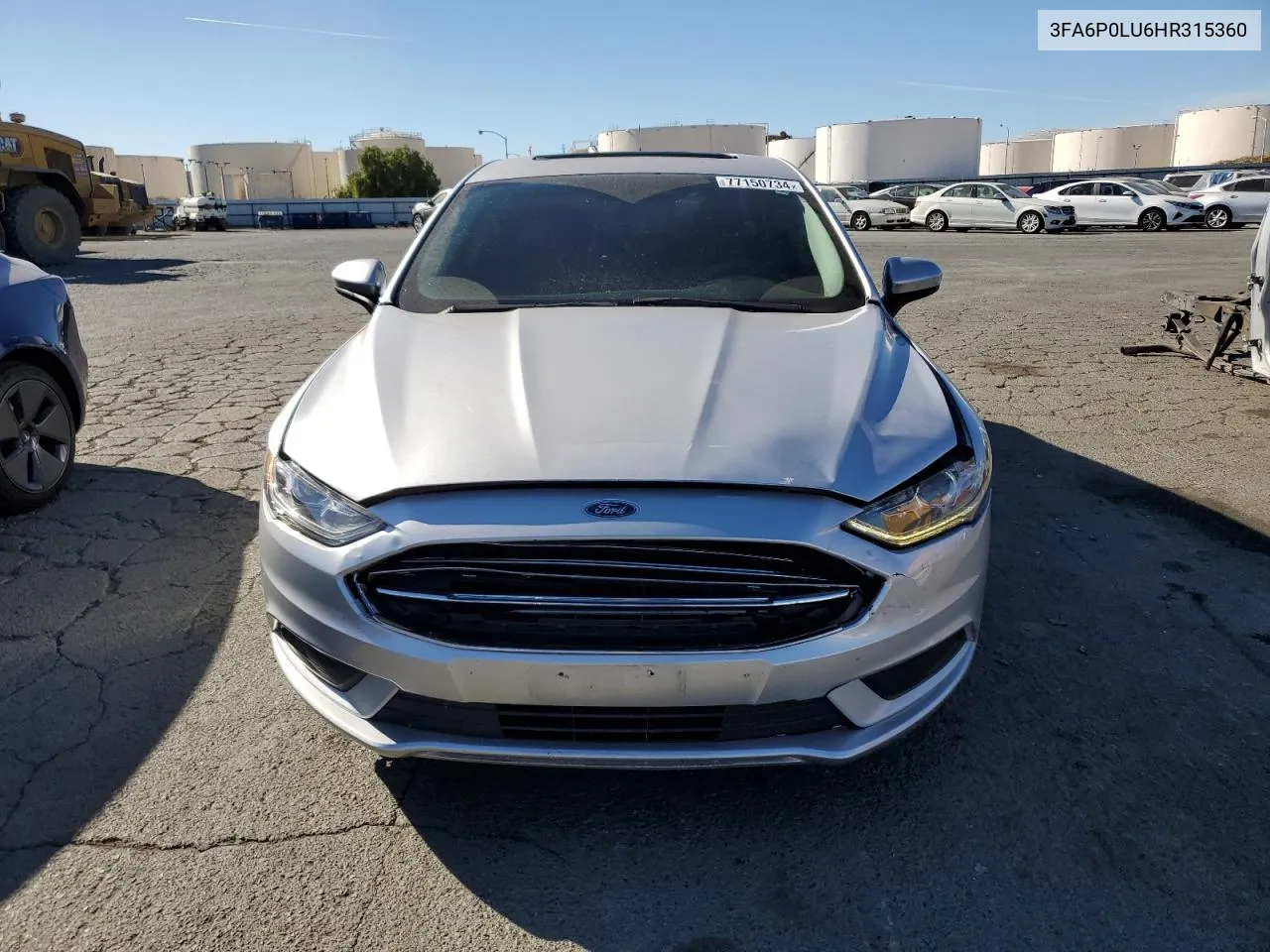 2017 Ford Fusion Se Hybrid VIN: 3FA6P0LU6HR315360 Lot: 77150734