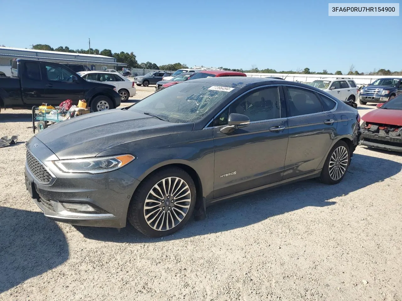 2017 Ford Fusion Titanium Hev VIN: 3FA6P0RU7HR154900 Lot: 77396494