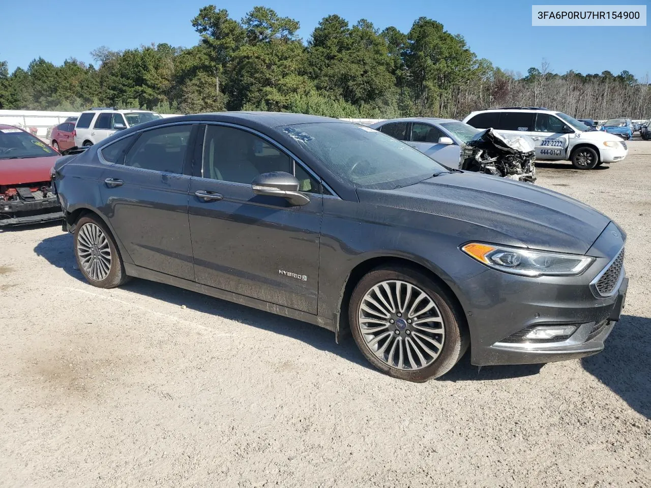 2017 Ford Fusion Titanium Hev VIN: 3FA6P0RU7HR154900 Lot: 77396494