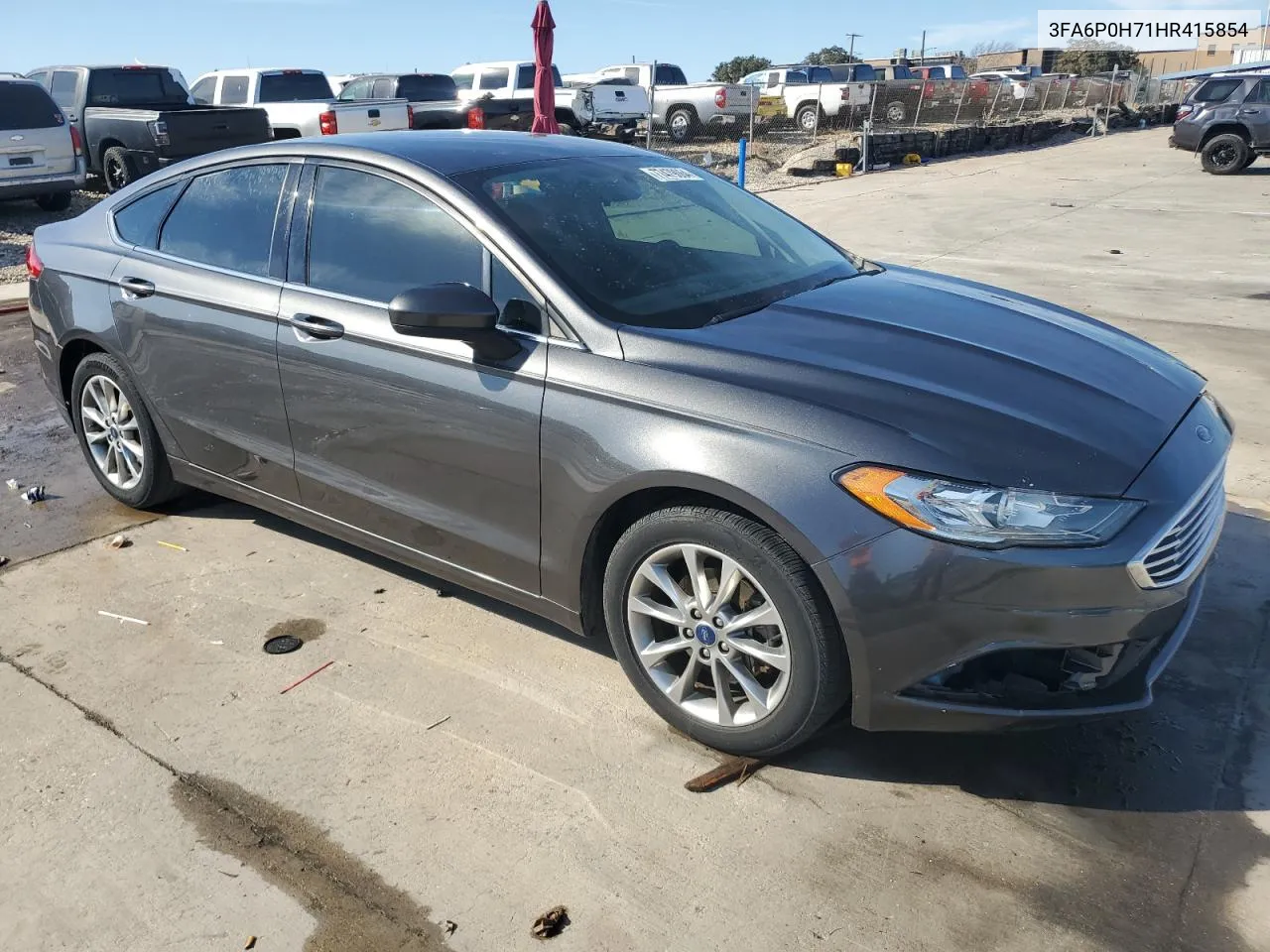 2017 Ford Fusion Se VIN: 3FA6P0H71HR415854 Lot: 77479064