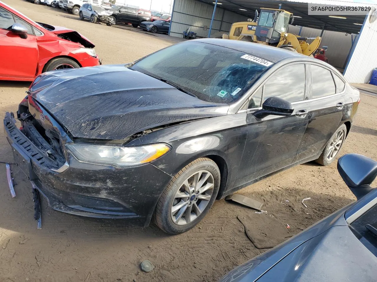 2017 Ford Fusion Se VIN: 3FA6P0HD5HR367829 Lot: 77744704