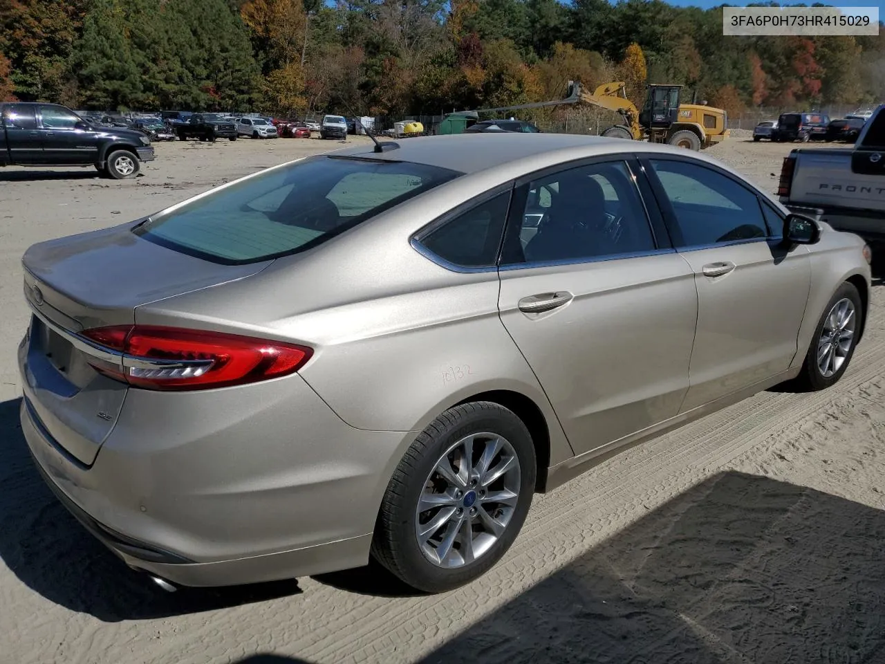 2017 Ford Fusion Se VIN: 3FA6P0H73HR415029 Lot: 77772094