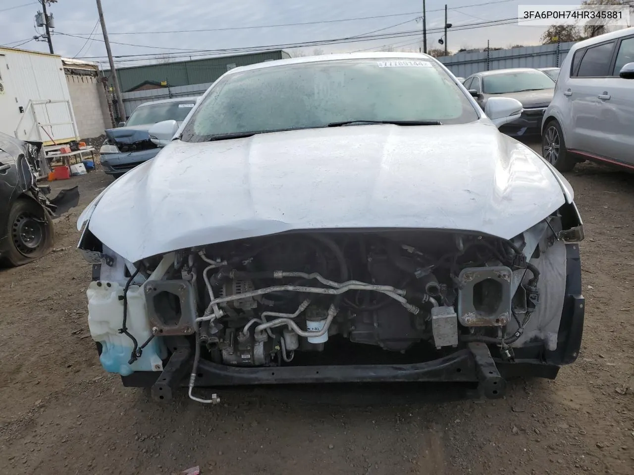 2017 Ford Fusion Se VIN: 3FA6P0H74HR345881 Lot: 77789144