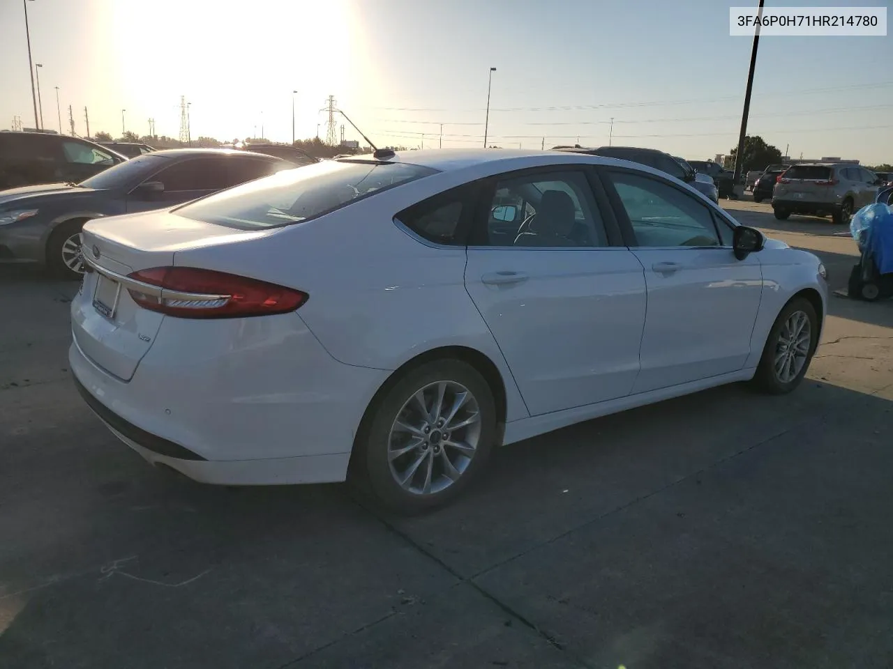 2017 Ford Fusion Se VIN: 3FA6P0H71HR214780 Lot: 77899524