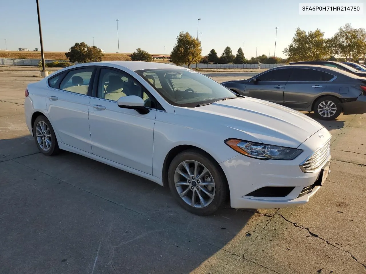 2017 Ford Fusion Se VIN: 3FA6P0H71HR214780 Lot: 77899524