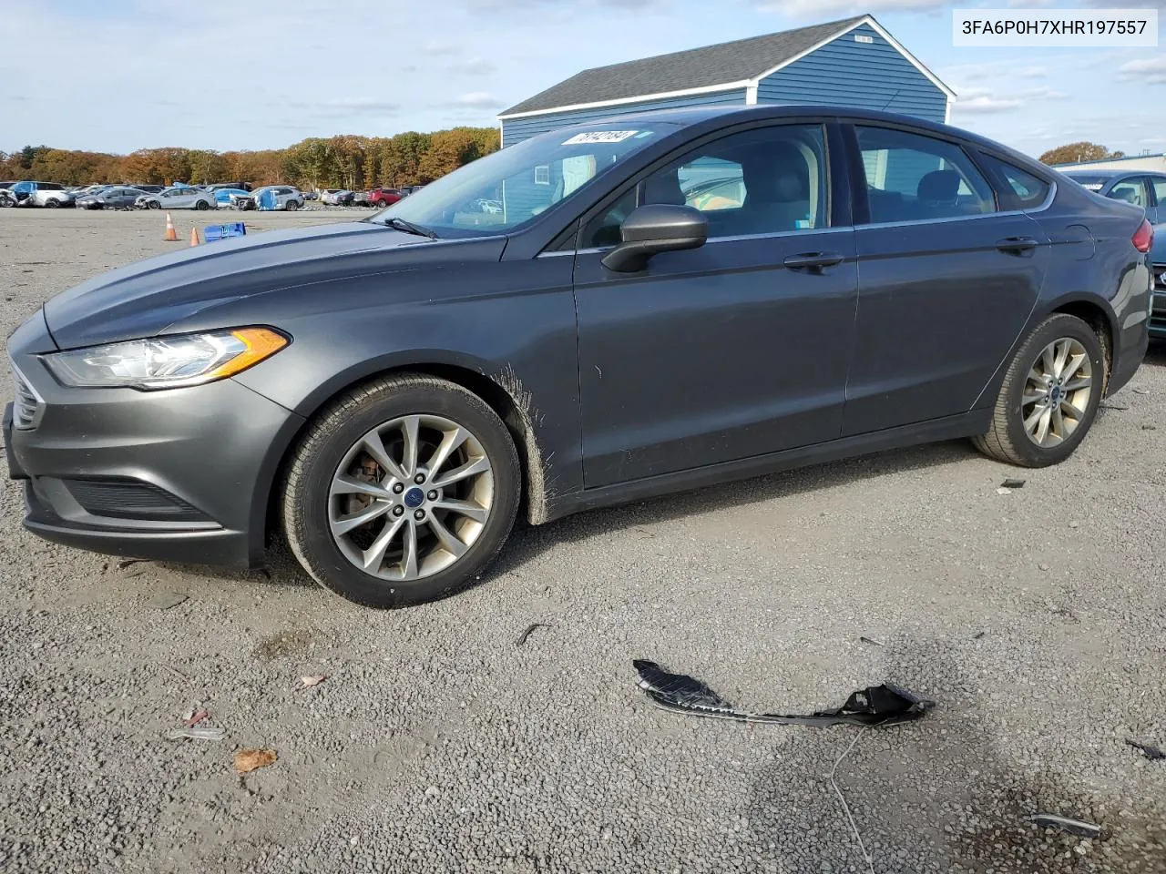 2017 Ford Fusion Se VIN: 3FA6P0H7XHR197557 Lot: 78142184