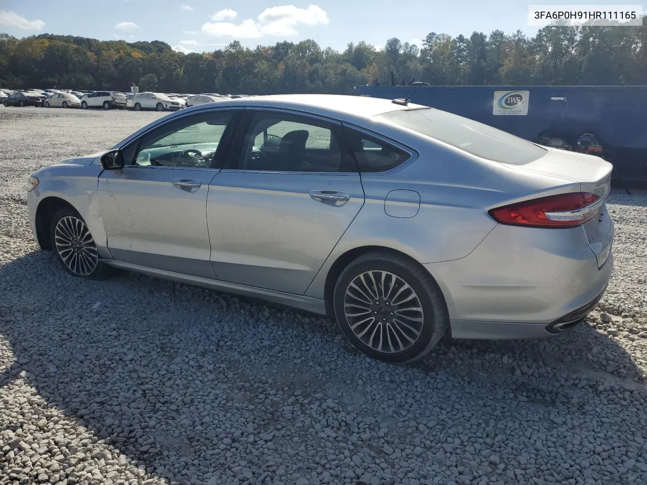 2017 Ford Fusion Se VIN: 3FA6P0H91HR111165 Lot: 78204854