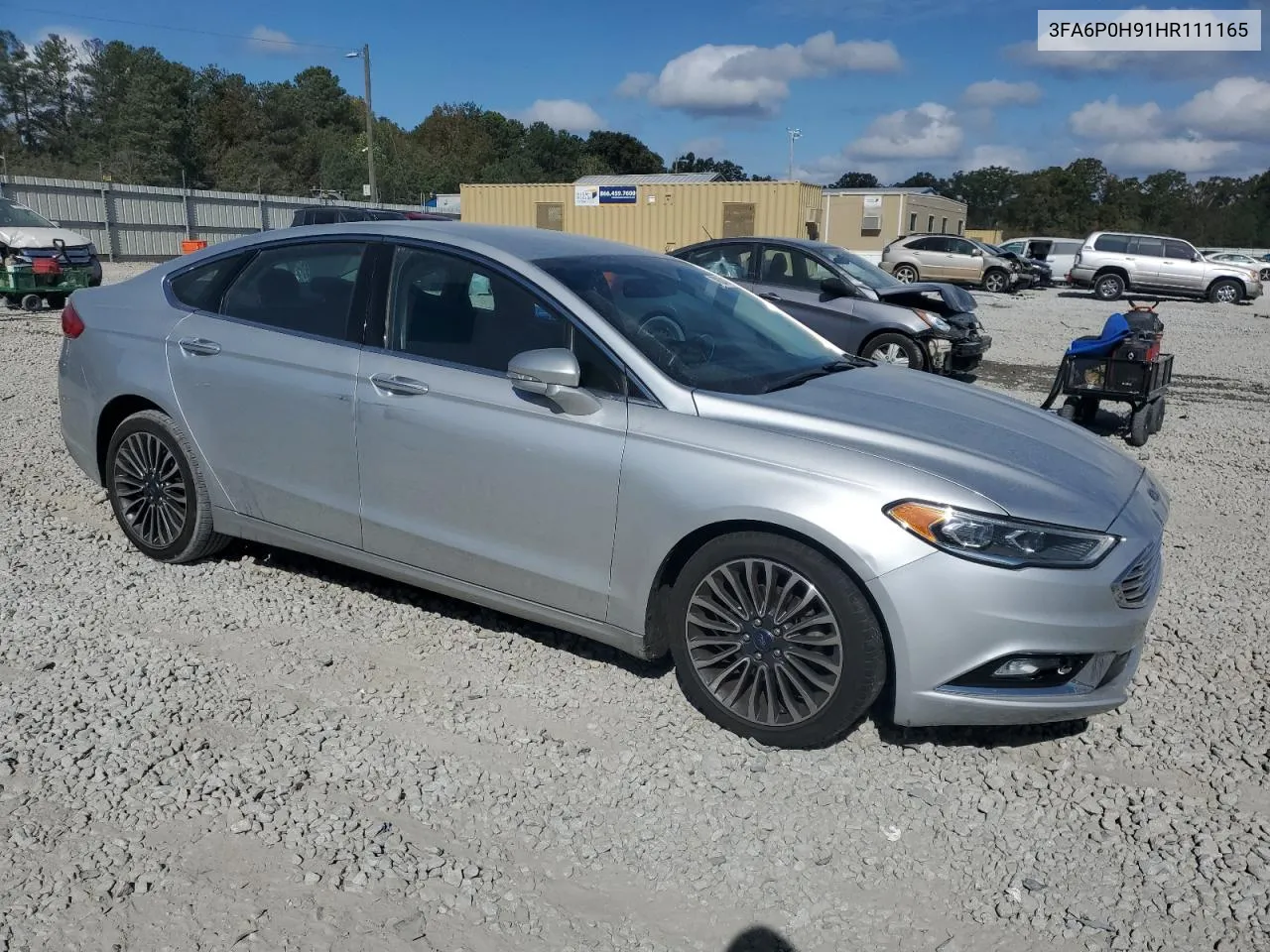 2017 Ford Fusion Se VIN: 3FA6P0H91HR111165 Lot: 78204854