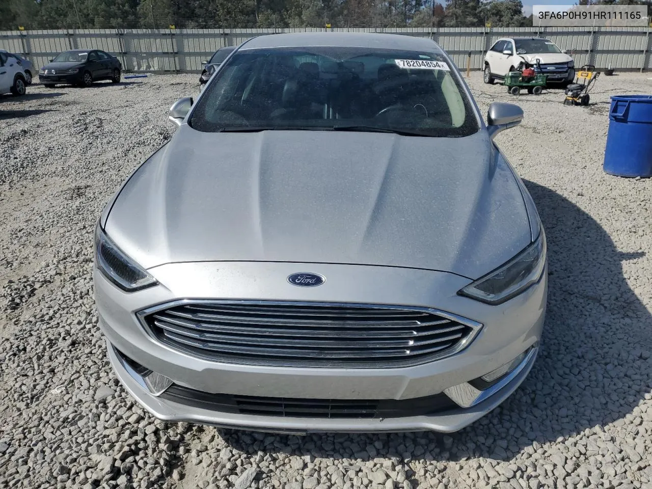 2017 Ford Fusion Se VIN: 3FA6P0H91HR111165 Lot: 78204854