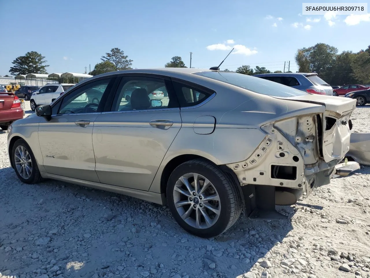 2017 Ford Fusion S Hybrid VIN: 3FA6P0UU6HR309718 Lot: 78234974