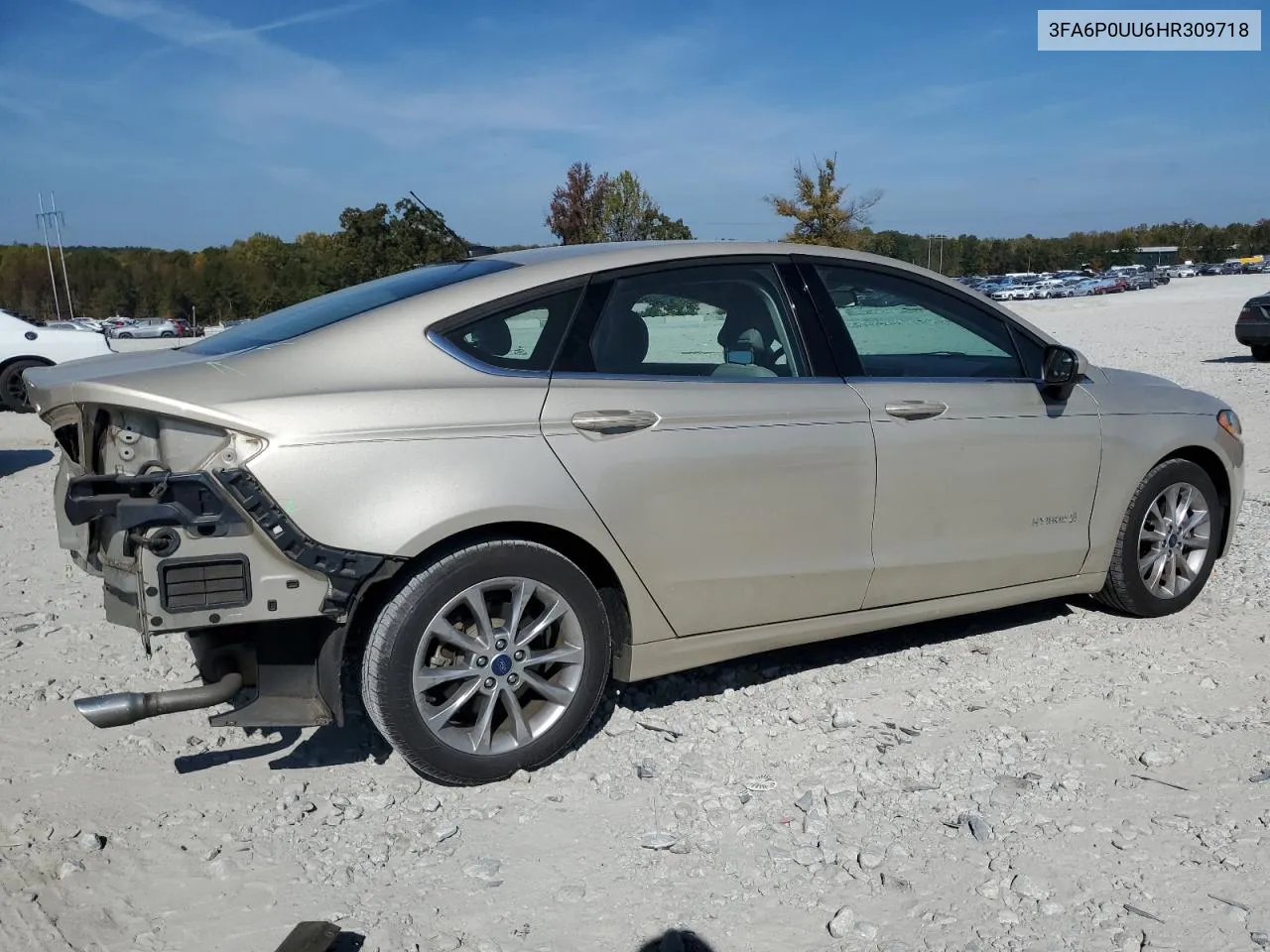 2017 Ford Fusion S Hybrid VIN: 3FA6P0UU6HR309718 Lot: 78234974