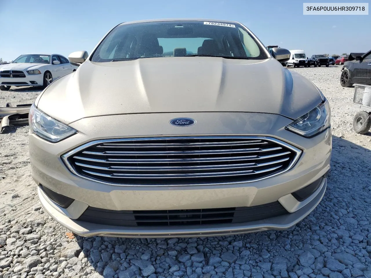 2017 Ford Fusion S Hybrid VIN: 3FA6P0UU6HR309718 Lot: 78234974