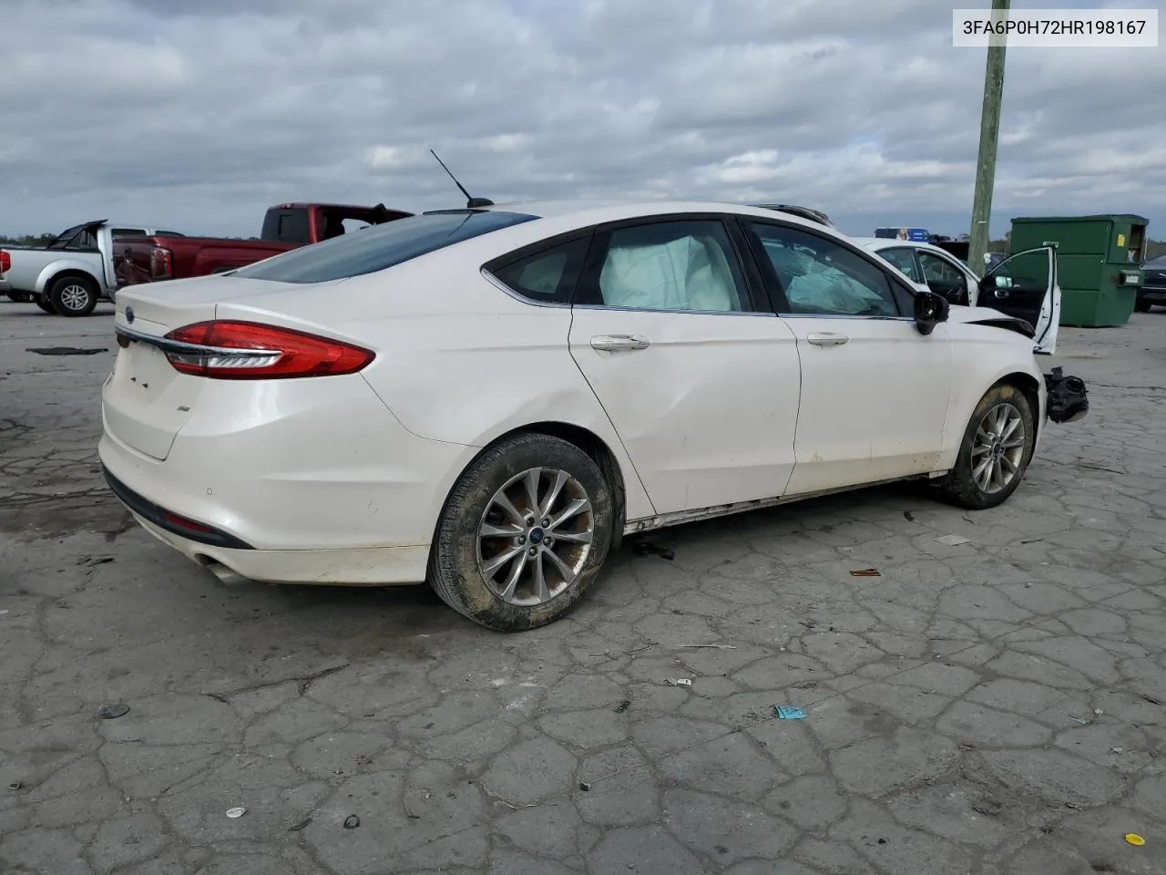 2017 Ford Fusion Se VIN: 3FA6P0H72HR198167 Lot: 78275254