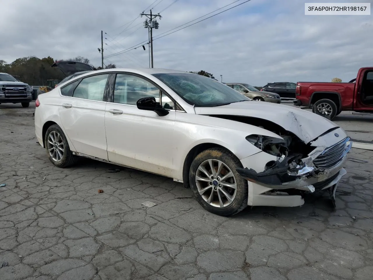 2017 Ford Fusion Se VIN: 3FA6P0H72HR198167 Lot: 78275254