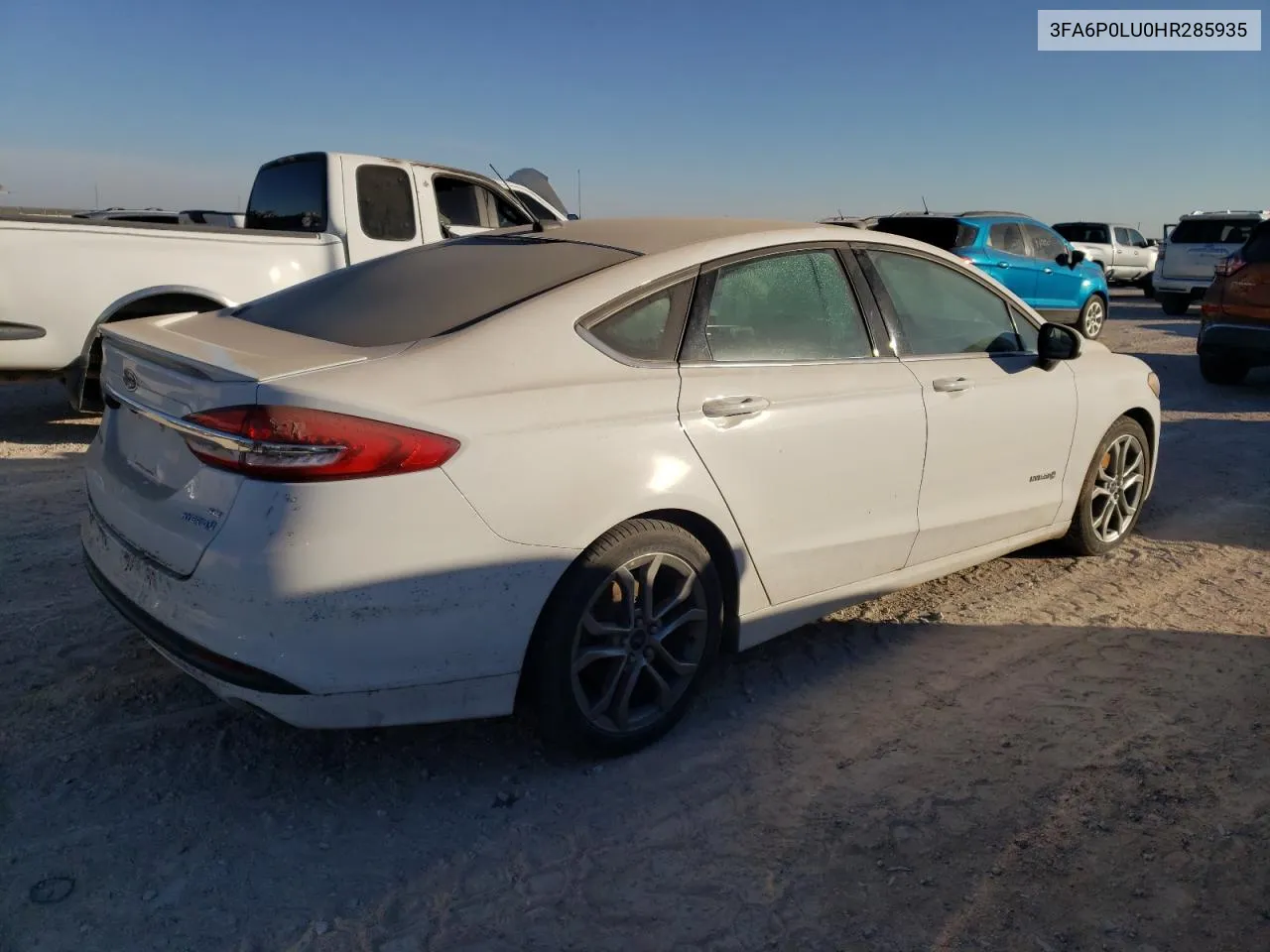 2017 Ford Fusion Se Hybrid VIN: 3FA6P0LU0HR285935 Lot: 78299324