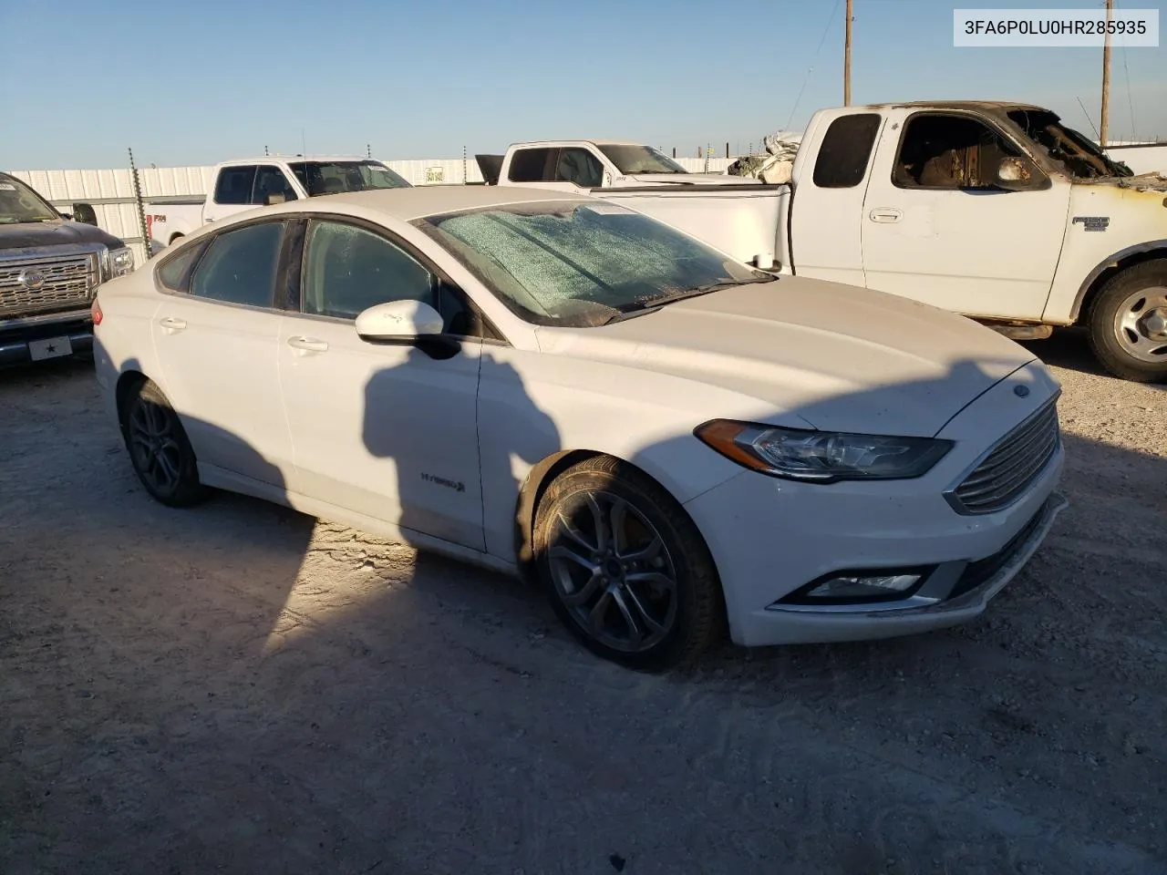 2017 Ford Fusion Se Hybrid VIN: 3FA6P0LU0HR285935 Lot: 78299324