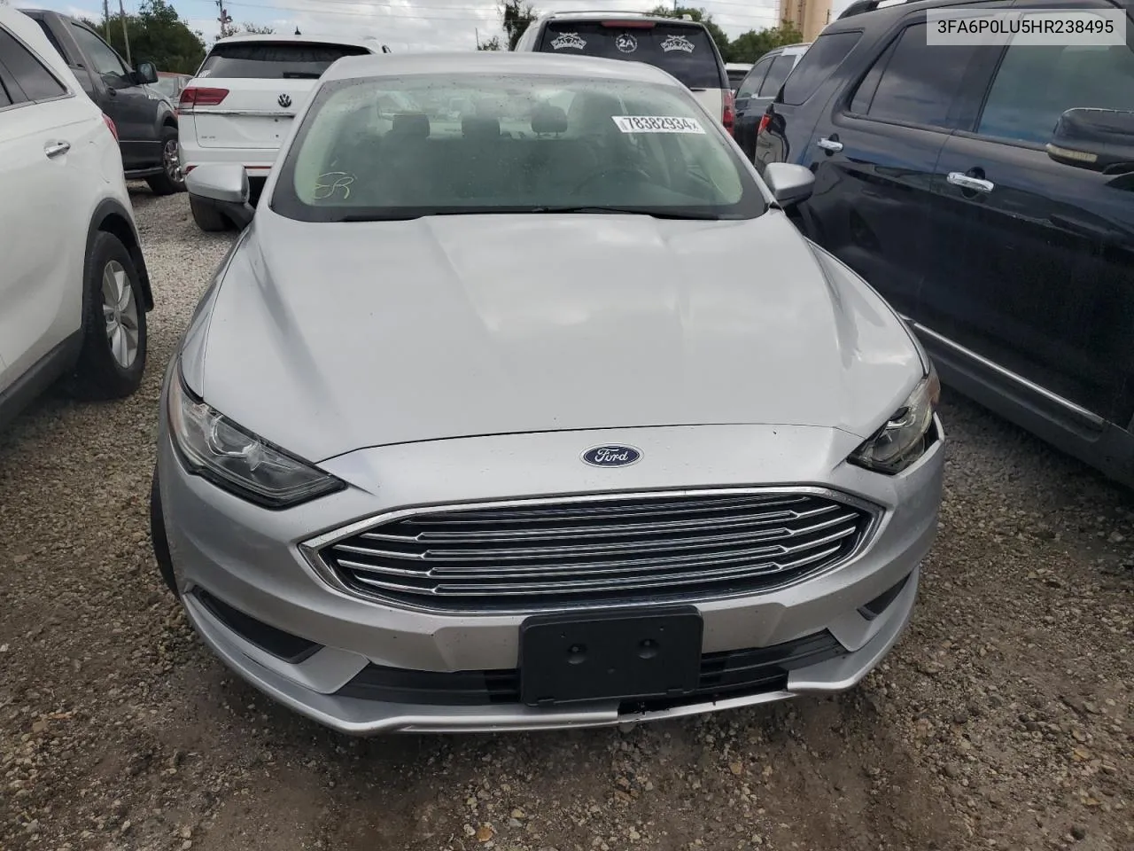 2017 Ford Fusion Se Hybrid VIN: 3FA6P0LU5HR238495 Lot: 78382934