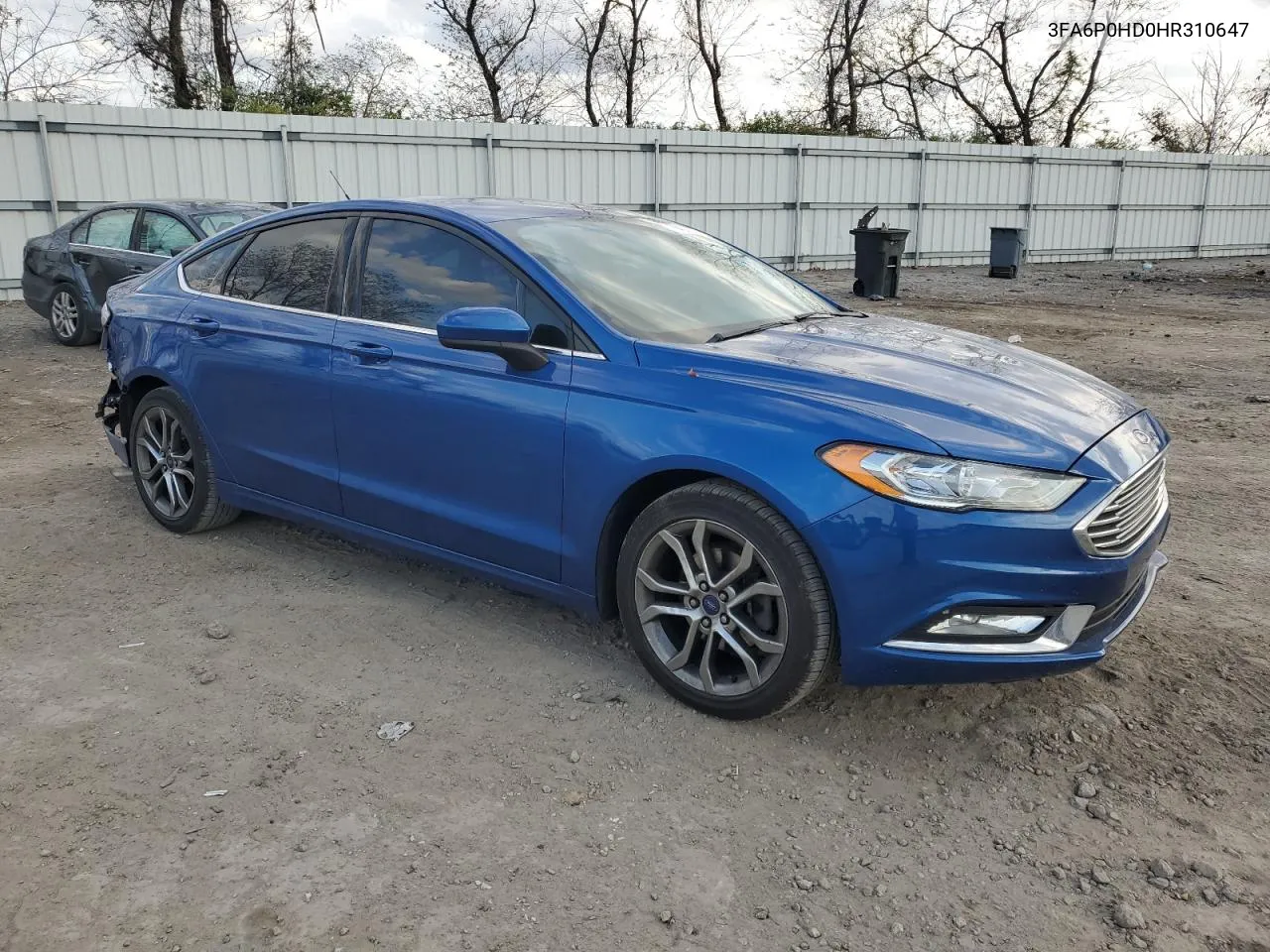 2017 Ford Fusion Se VIN: 3FA6P0HD0HR310647 Lot: 78469674