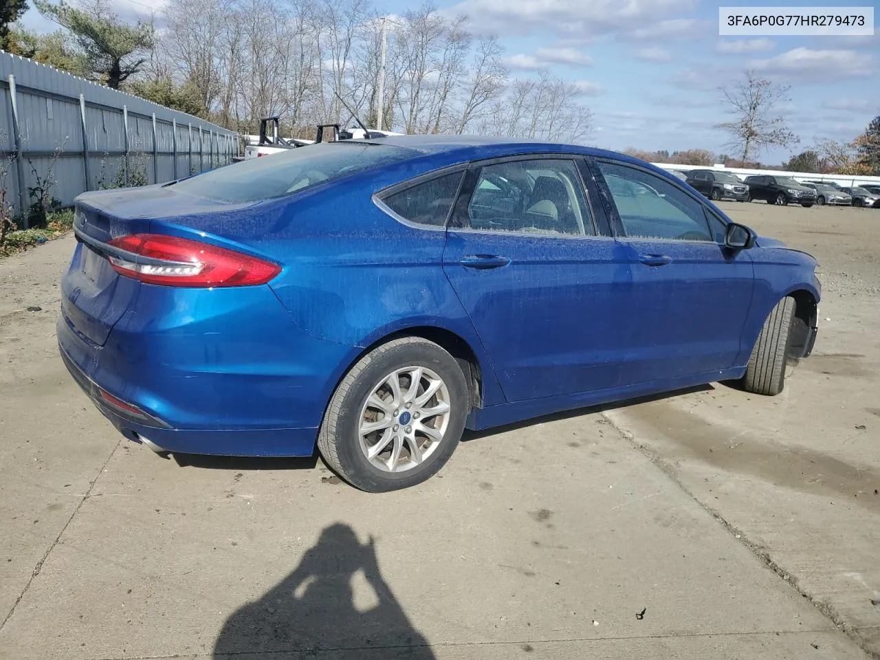 2017 Ford Fusion S VIN: 3FA6P0G77HR279473 Lot: 78554144