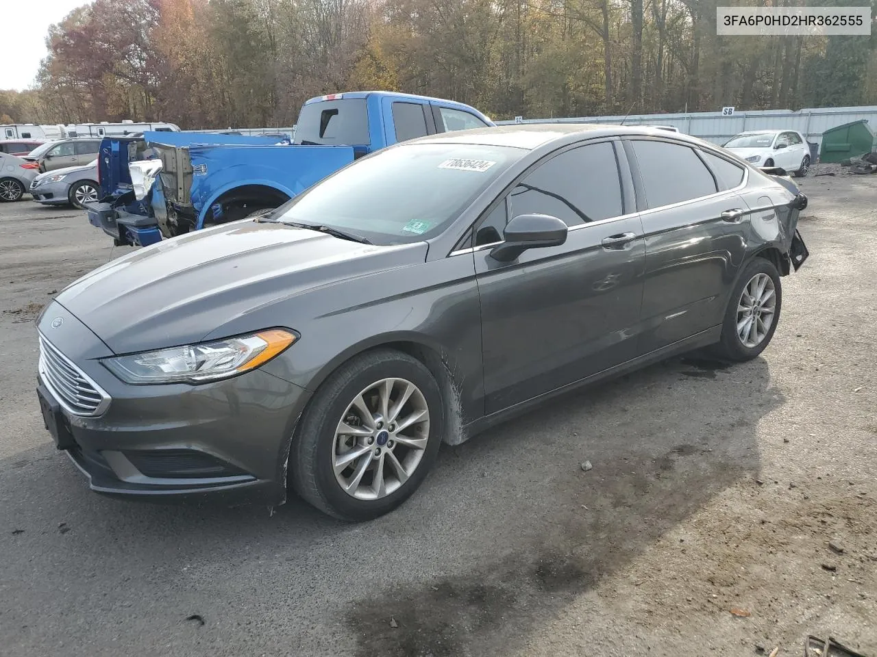 3FA6P0HD2HR362555 2017 Ford Fusion Se