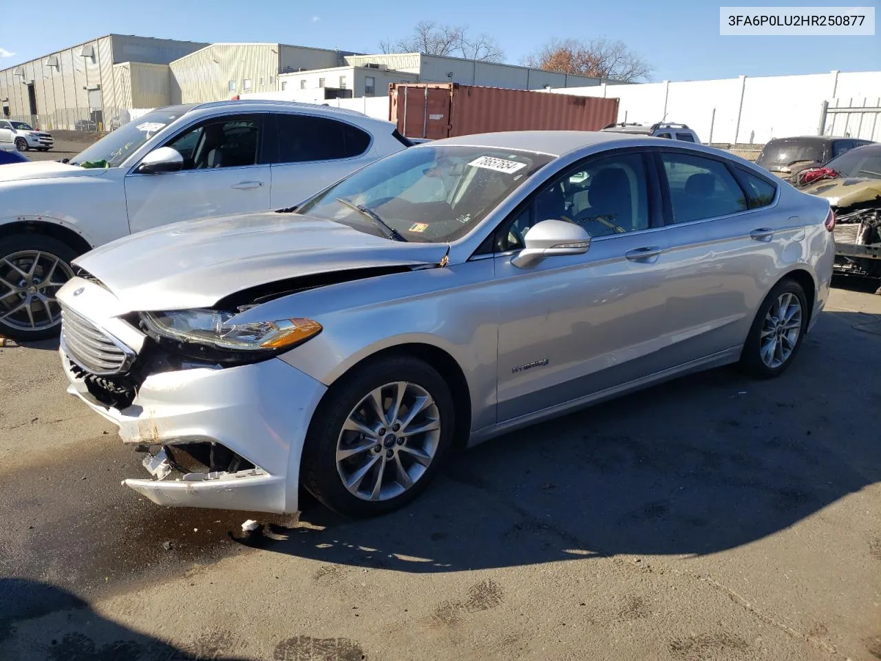 2017 Ford Fusion Se Hybrid VIN: 3FA6P0LU2HR250877 Lot: 78657654