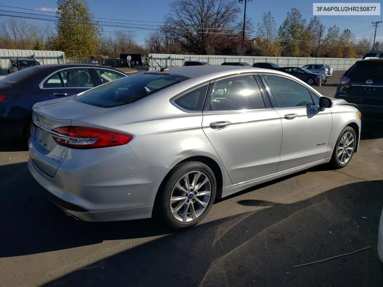 2017 Ford Fusion Se Hybrid VIN: 3FA6P0LU2HR250877 Lot: 78657654