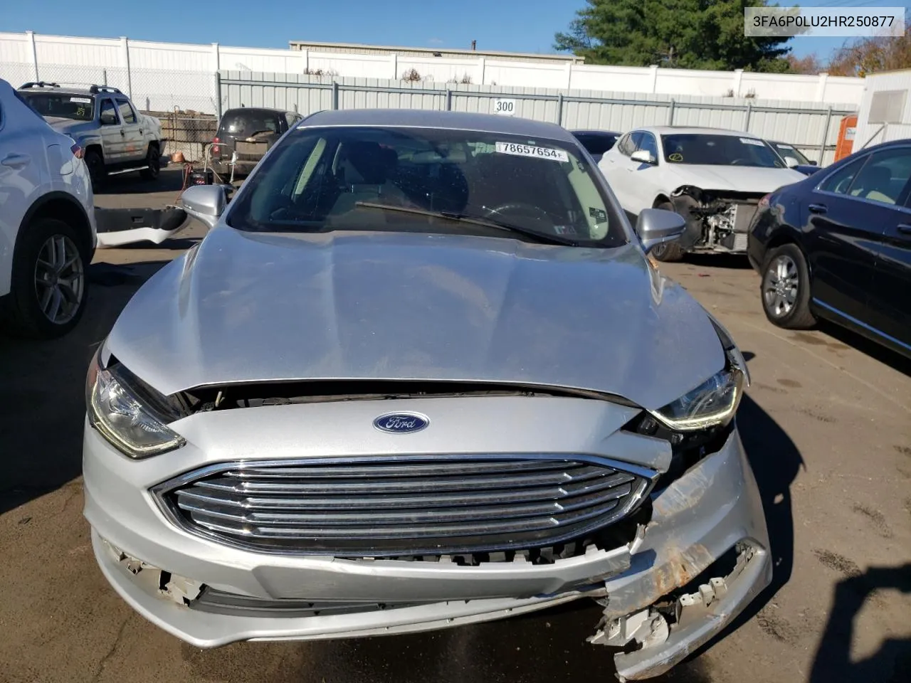 2017 Ford Fusion Se Hybrid VIN: 3FA6P0LU2HR250877 Lot: 78657654