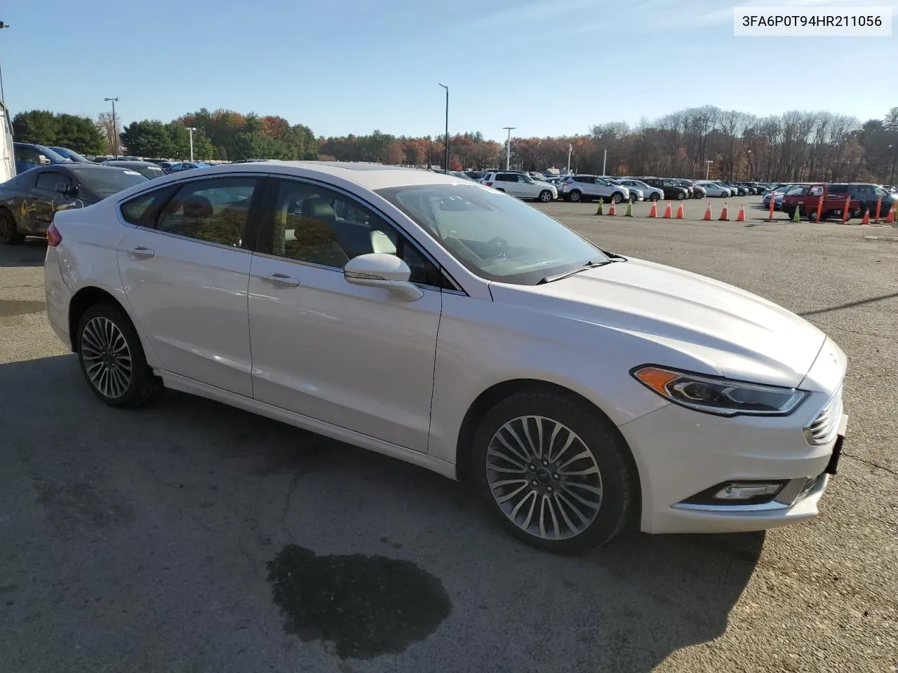 2017 Ford Fusion Se VIN: 3FA6P0T94HR211056 Lot: 78667564