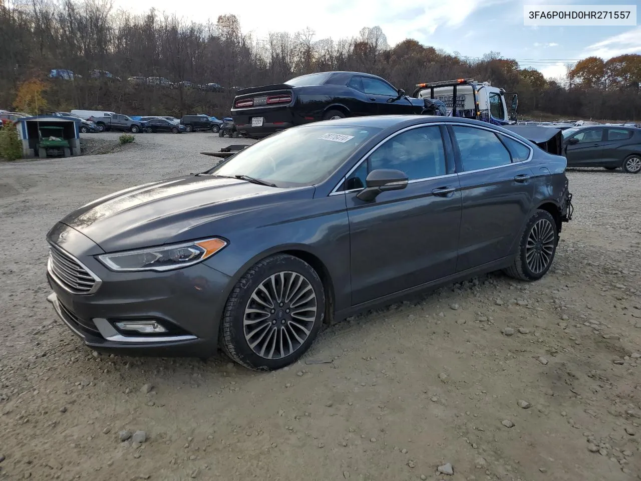 2017 Ford Fusion Se VIN: 3FA6P0HD0HR271557 Lot: 78776414