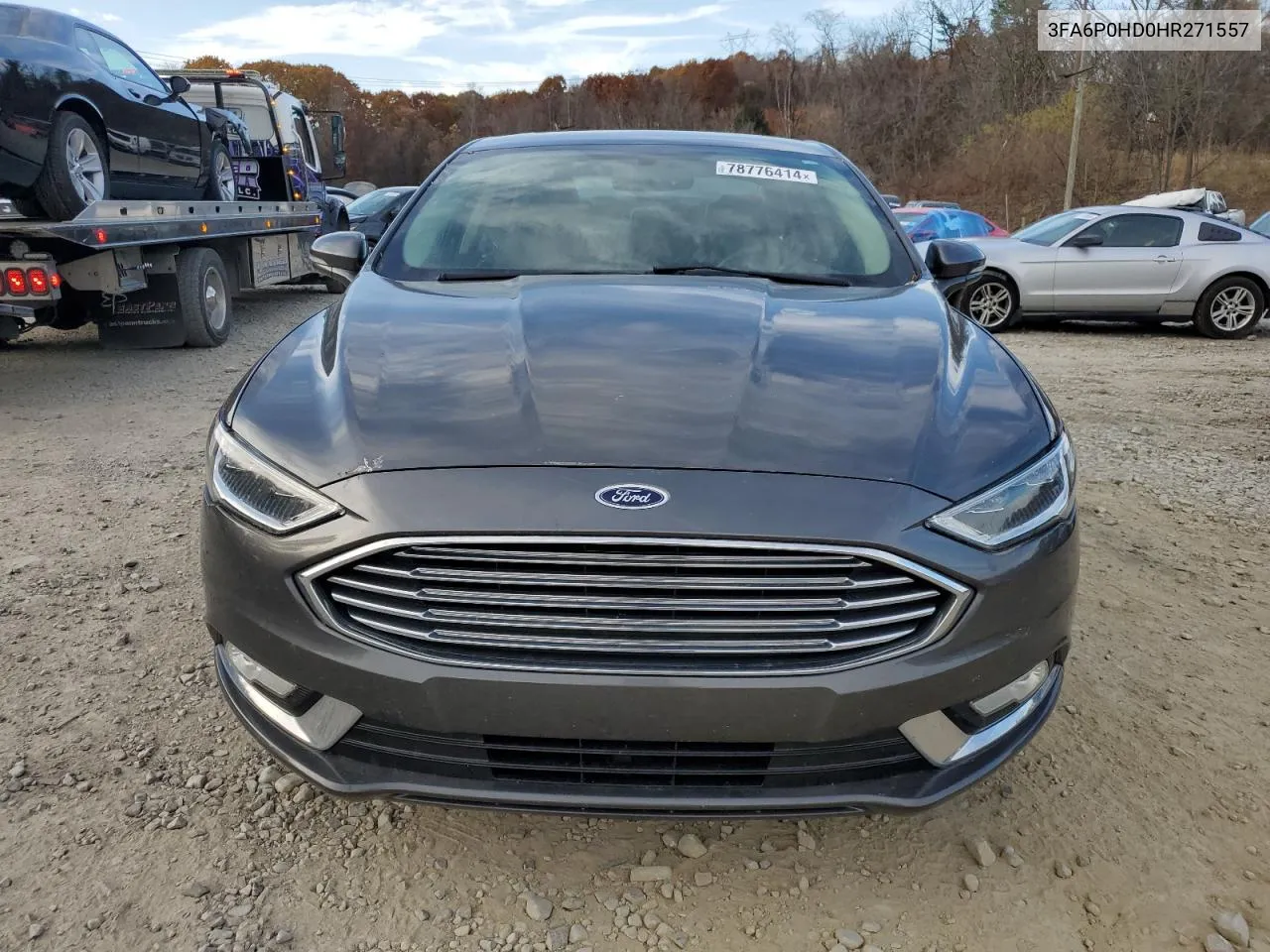 2017 Ford Fusion Se VIN: 3FA6P0HD0HR271557 Lot: 78776414