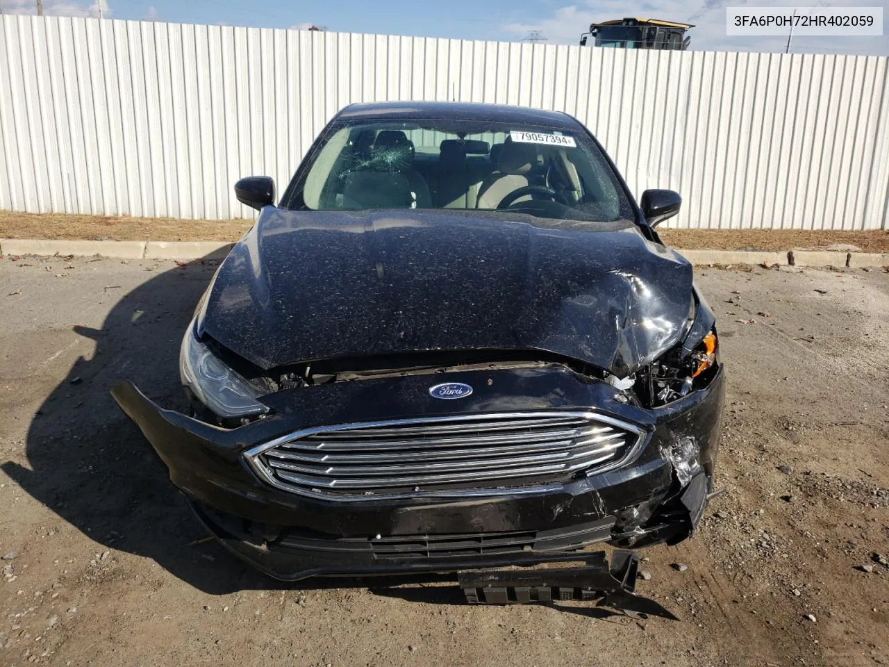 2017 Ford Fusion Se VIN: 3FA6P0H72HR402059 Lot: 79057394