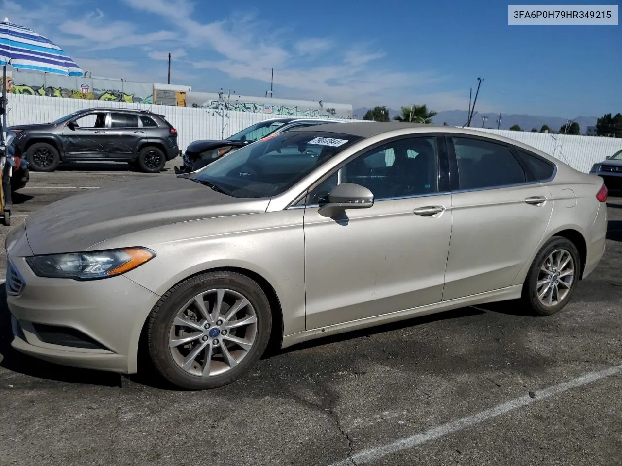 2017 Ford Fusion Se VIN: 3FA6P0H79HR349215 Lot: 79072844