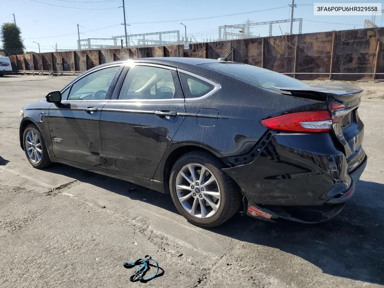 2017 Ford Fusion Se Phev VIN: 3FA6P0PU6HR329558 Lot: 79235994