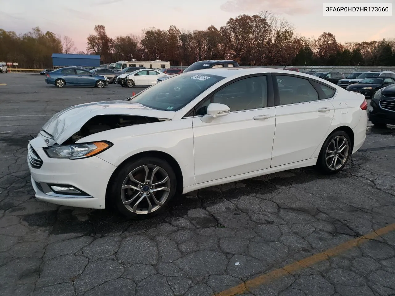 2017 Ford Fusion Se VIN: 3FA6P0HD7HR173660 Lot: 79251144