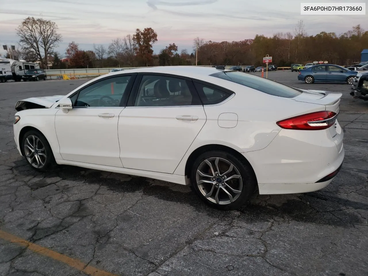 2017 Ford Fusion Se VIN: 3FA6P0HD7HR173660 Lot: 79251144