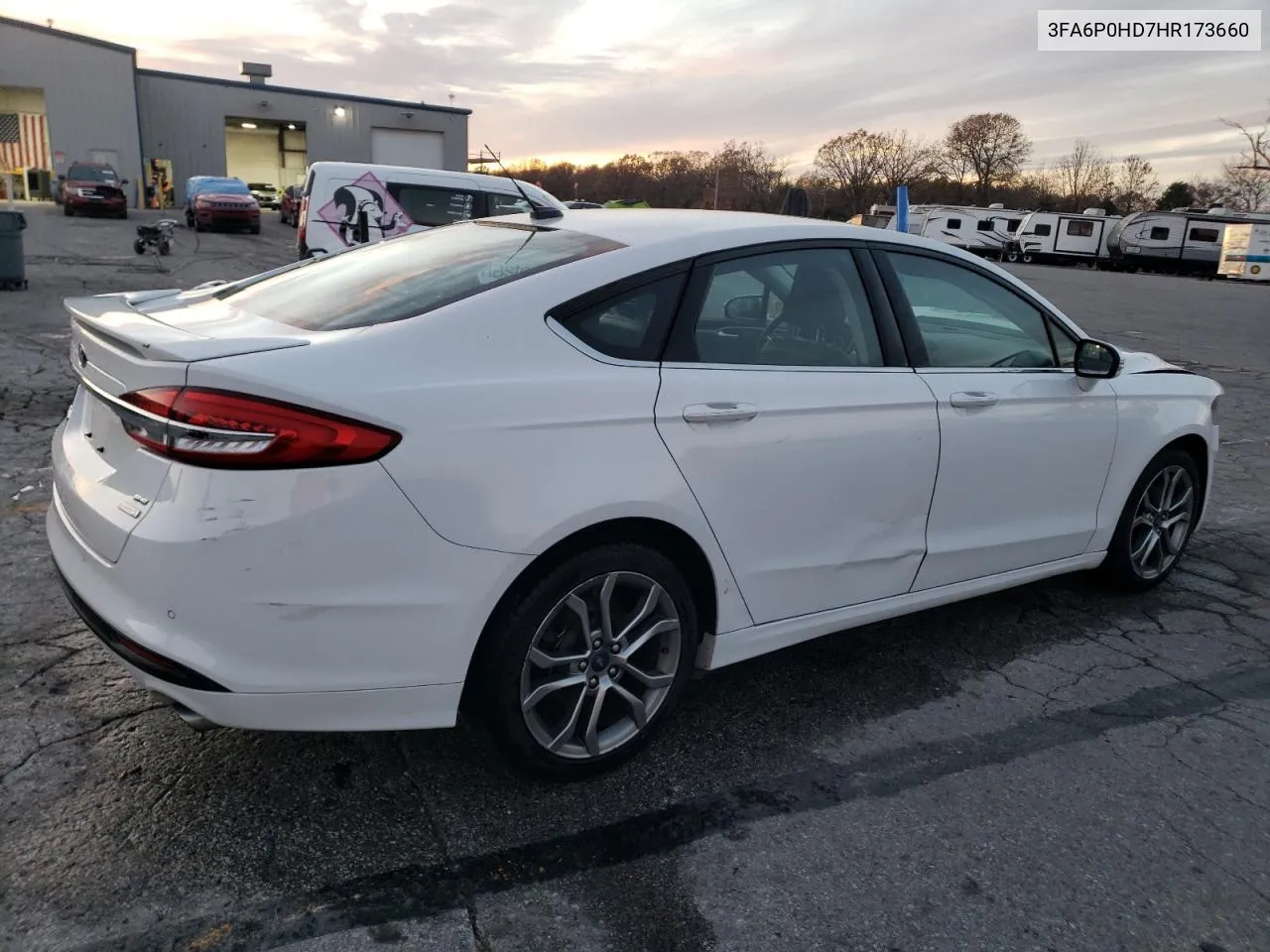 2017 Ford Fusion Se VIN: 3FA6P0HD7HR173660 Lot: 79251144